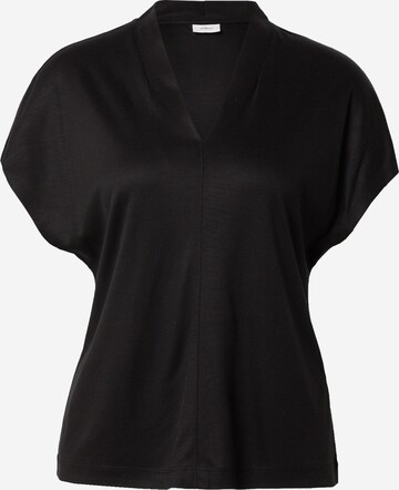 Camicia da donna di s.Oliver BLACK LABEL in nero: frontale