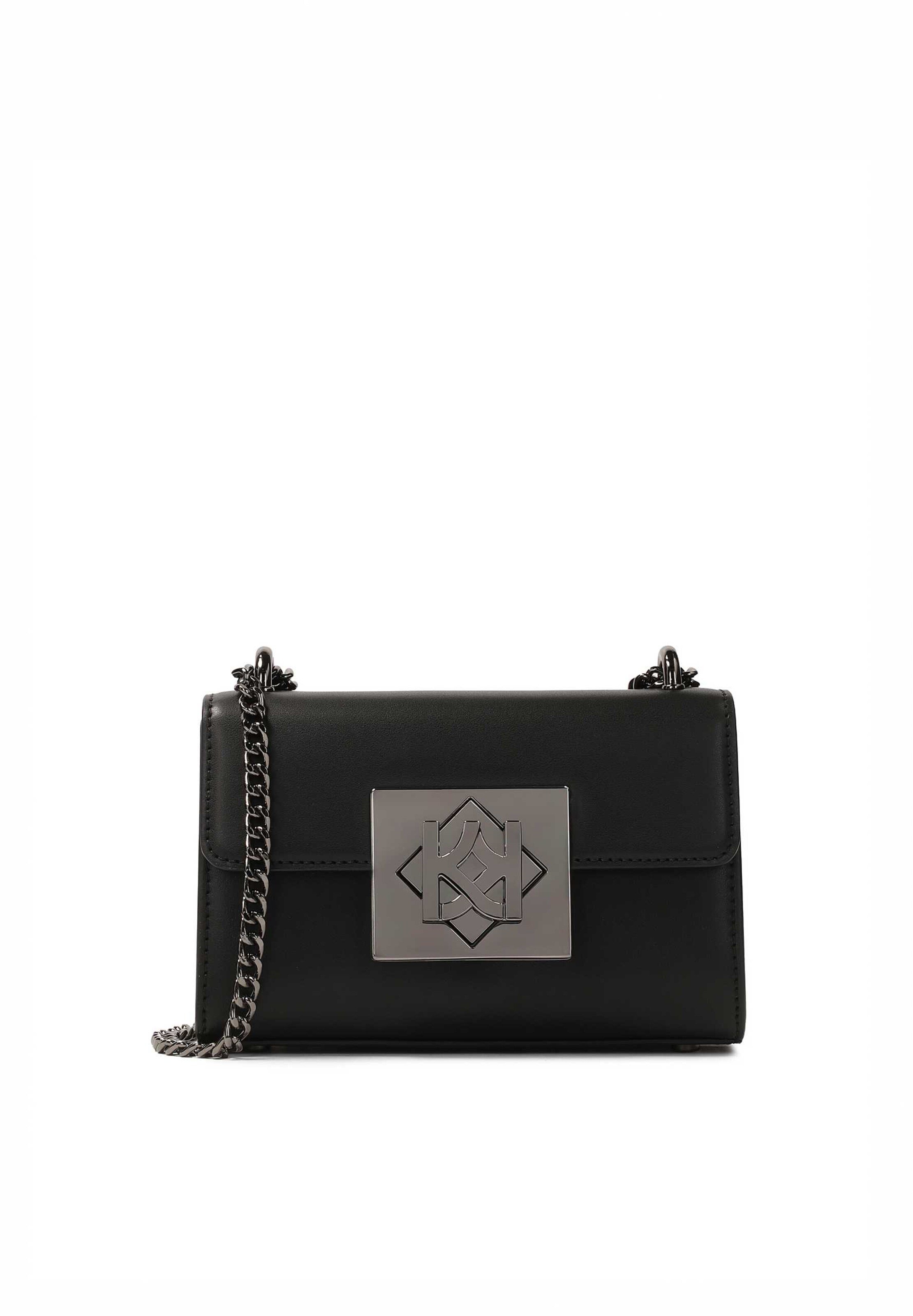 Sac bandoulière Kazar en noir : devant