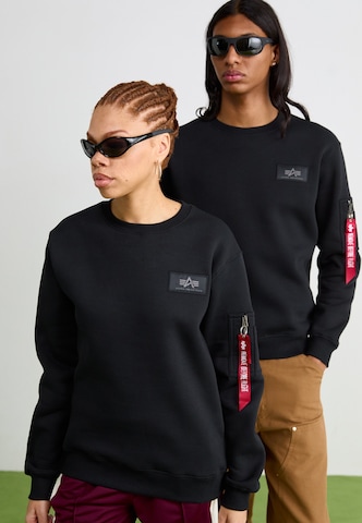 Felpa di ALPHA INDUSTRIES in nero