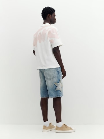 Pull&Bear Paita 'STWD' värissä valkoinen