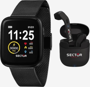 SECTOR Digital Watch 'SMART' in Black: front