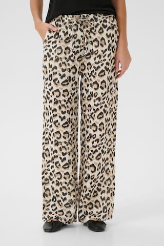 Cream Wide leg Broek 'Bellis' in Wit: voorkant