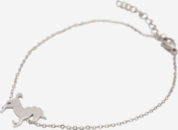Gemshine Armband 'EINHORN' in Zilver: voorkant