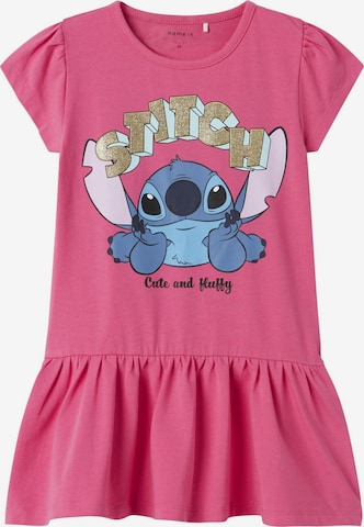 NAME IT - Vestido 'NMFFoda Stitch' en rosa: frente