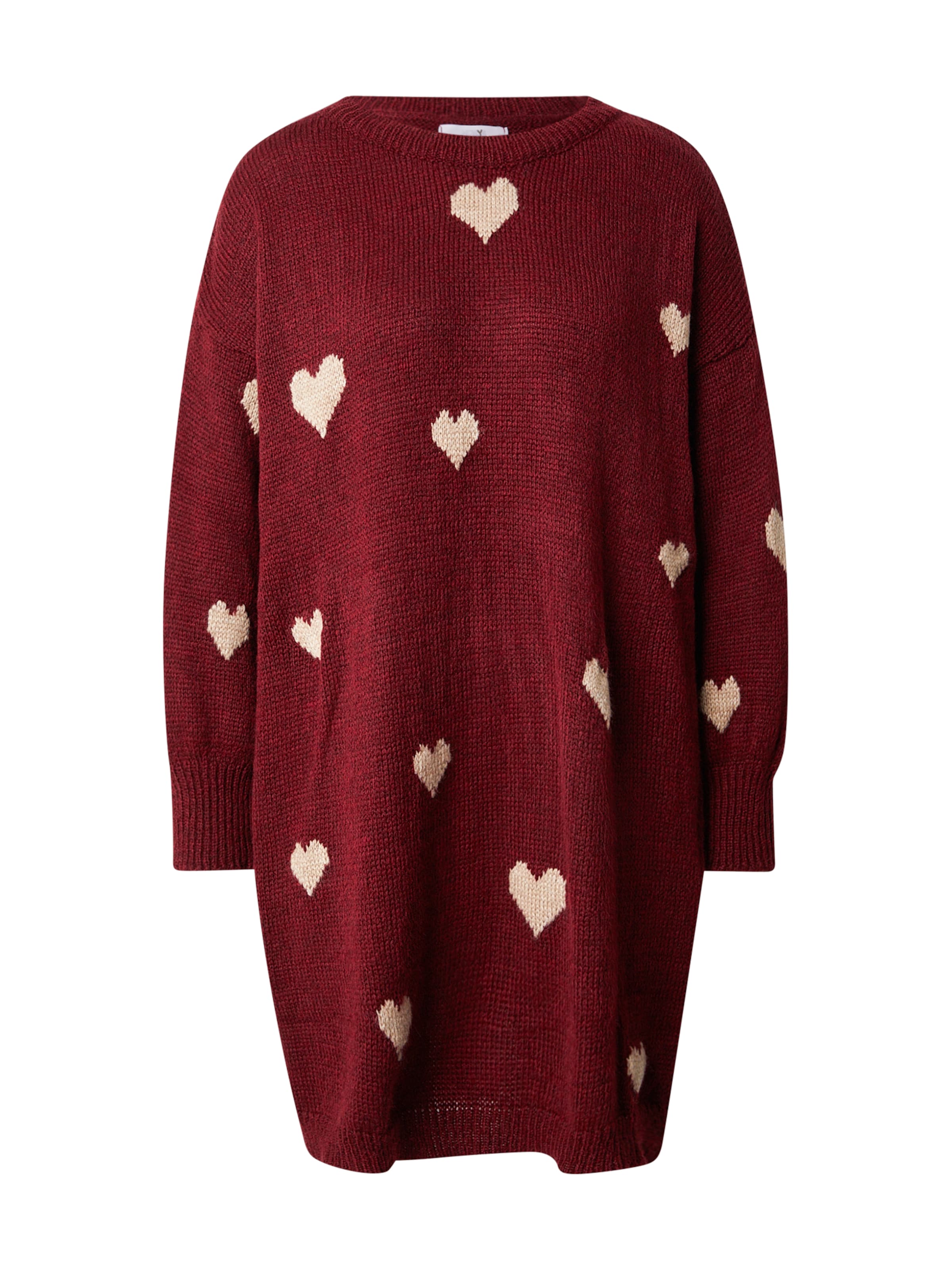 Hailys Pletené šaty 'Ra44iney' - Červená: predná strana