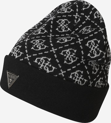 GUESS Шапка '4G BEANIE' в Черный: спереди