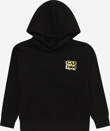 GAPSweater majica - crna boja: prednji dio