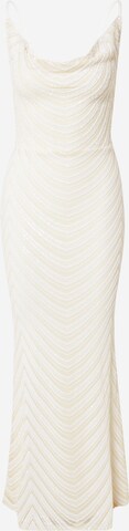 Lipsy Evening Dress 'Cowel' in Beige: front