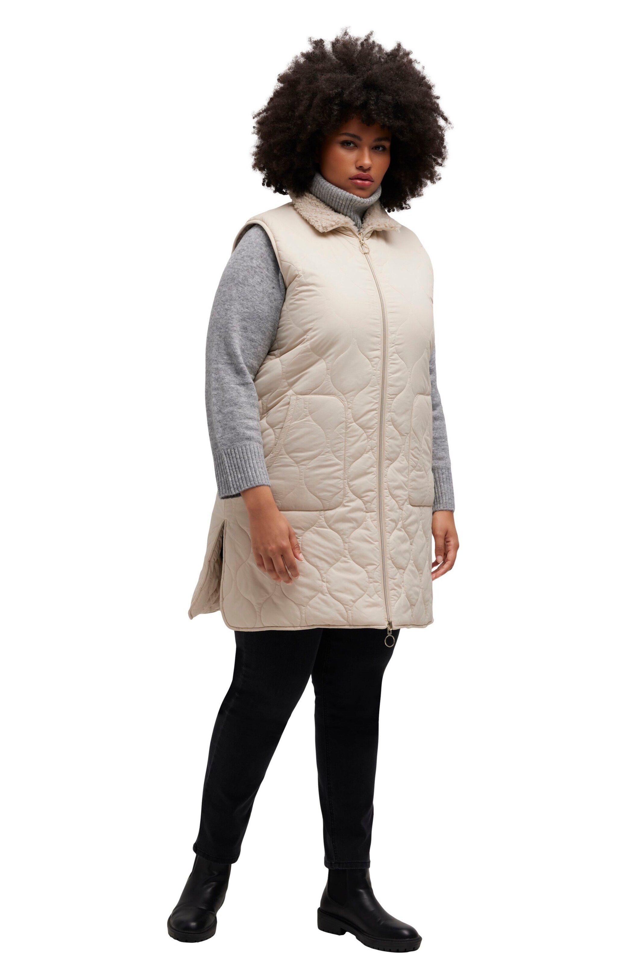 Ulla Popken Weste in Beige