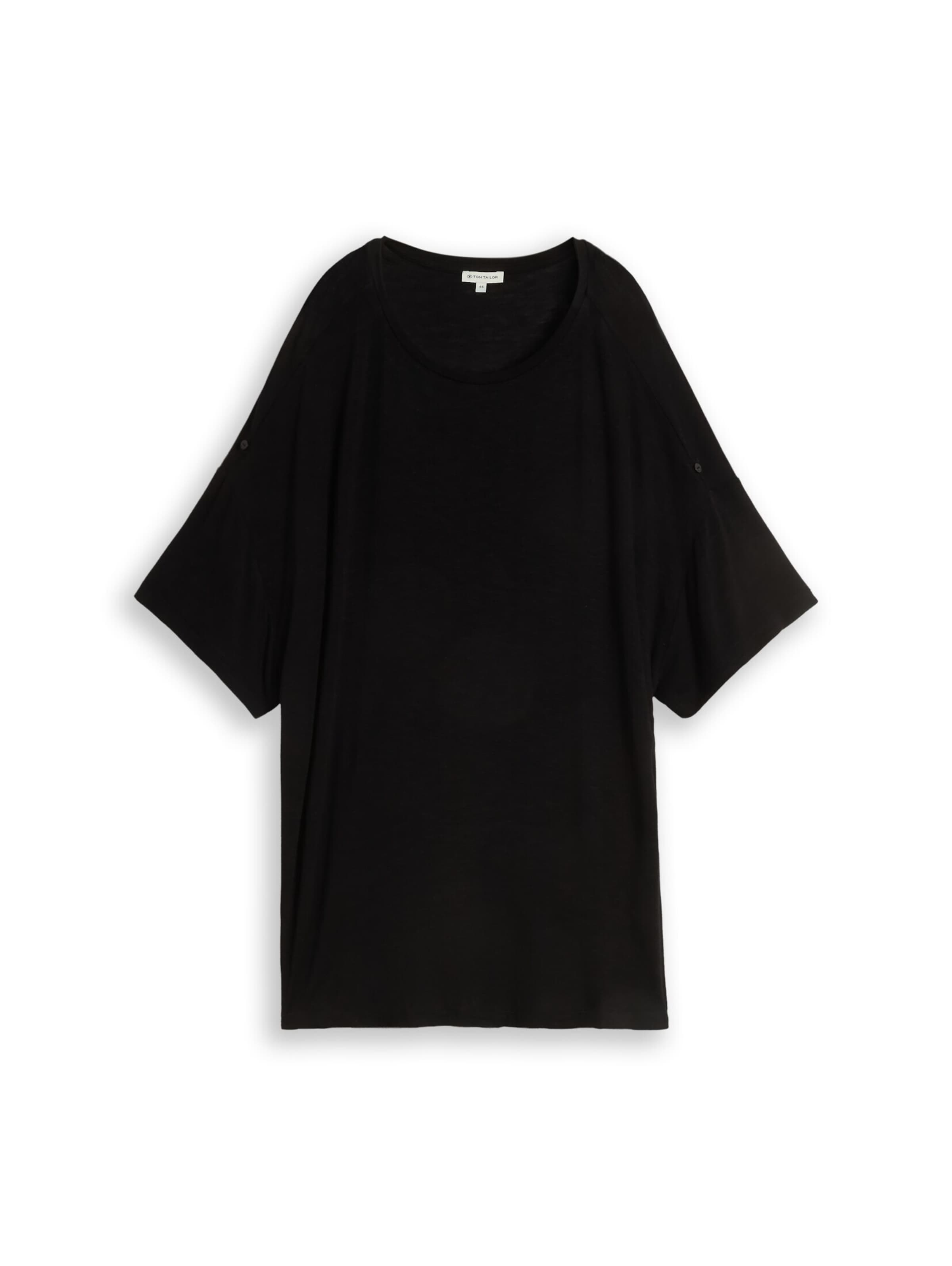 Tom Tailor Women + T-Shirt in Schwarz: Vorderseite