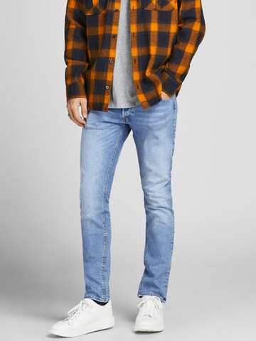 JACK & JONES Skinny Jeans 'Glenn' i blå: framsida