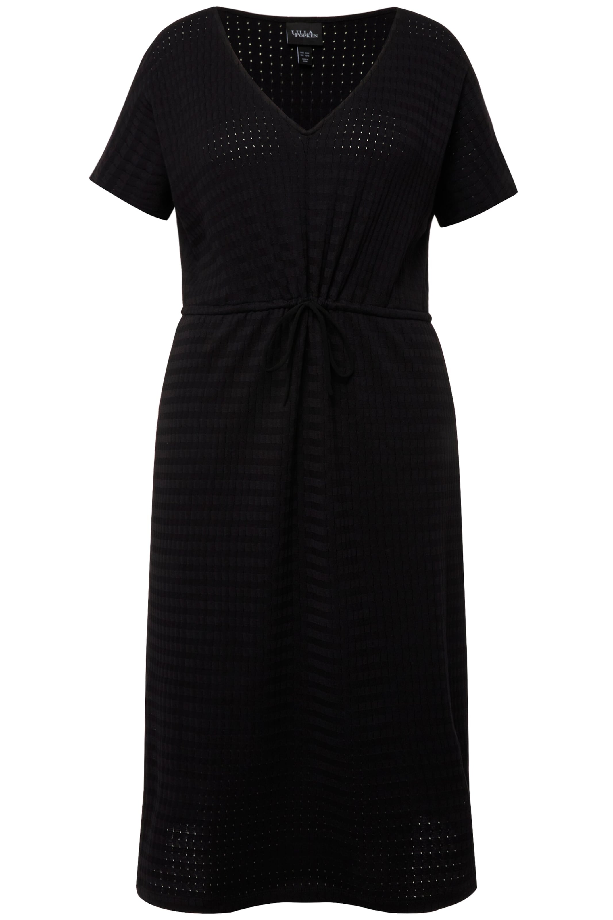 Ulla Popken Kleid in Schwarz: Vorderseite