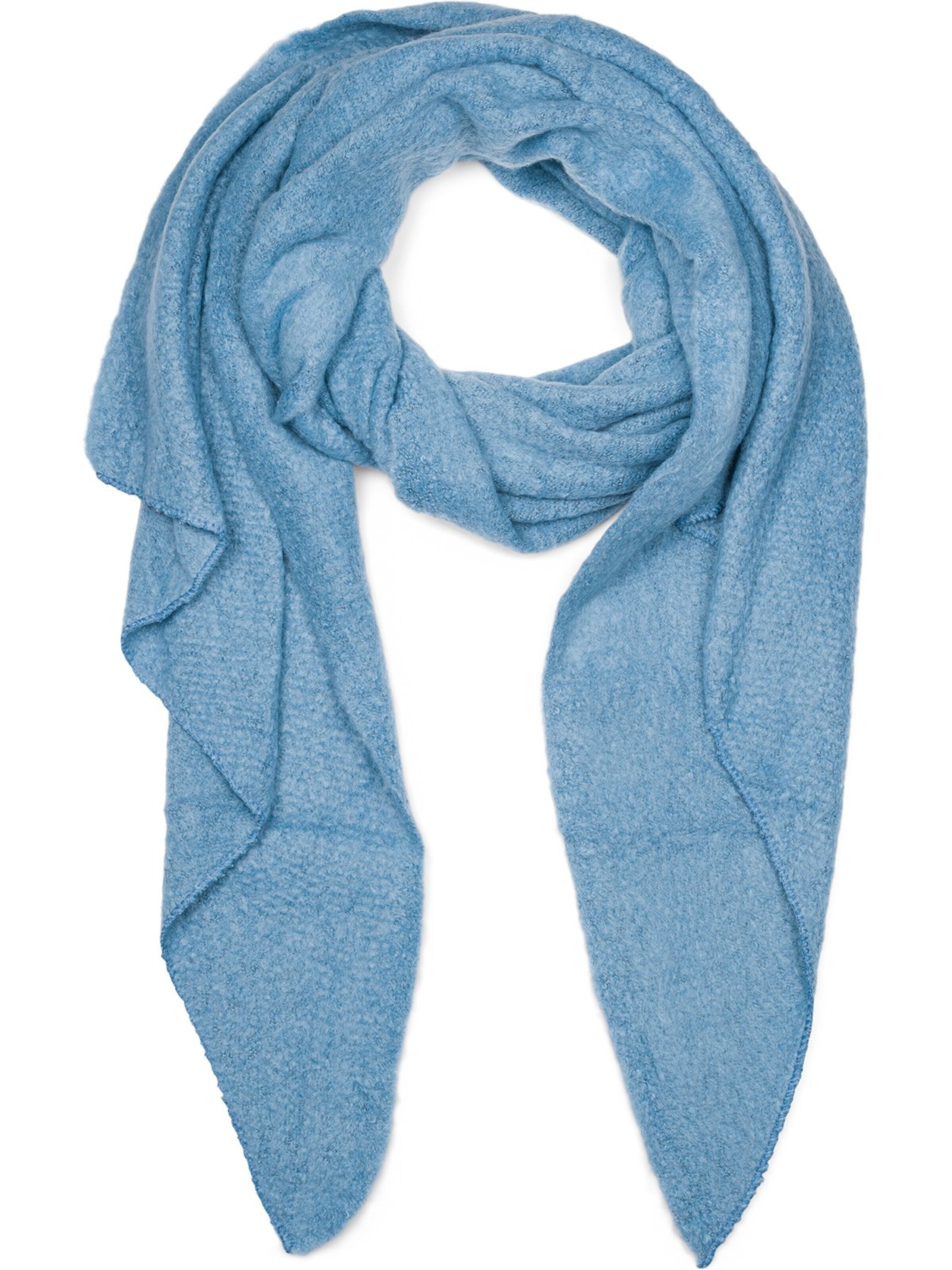 styleBREAKER Oversizeschal 'Asymmetrischer unifarbener Web Schal'‌‌ in One Size in hellblau, Produktansicht