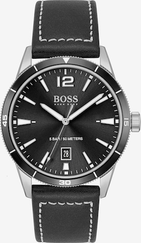 BOSS Black Analog Watch in Black: front