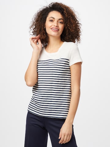 T-shirt TOM TAILOR DENIM en blanc : devant