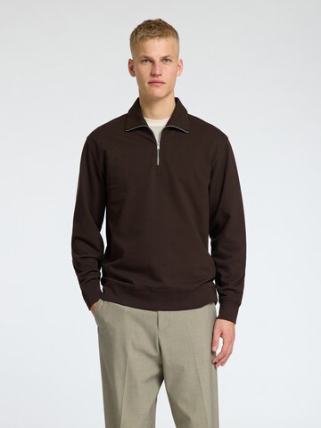 SELECTED - Sudadera 'SLHBRandom' en marrón: frente