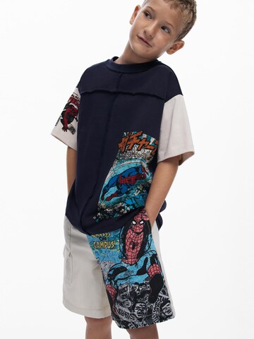 Desigual Тениска 'Spiderman™ Comic' в синьо