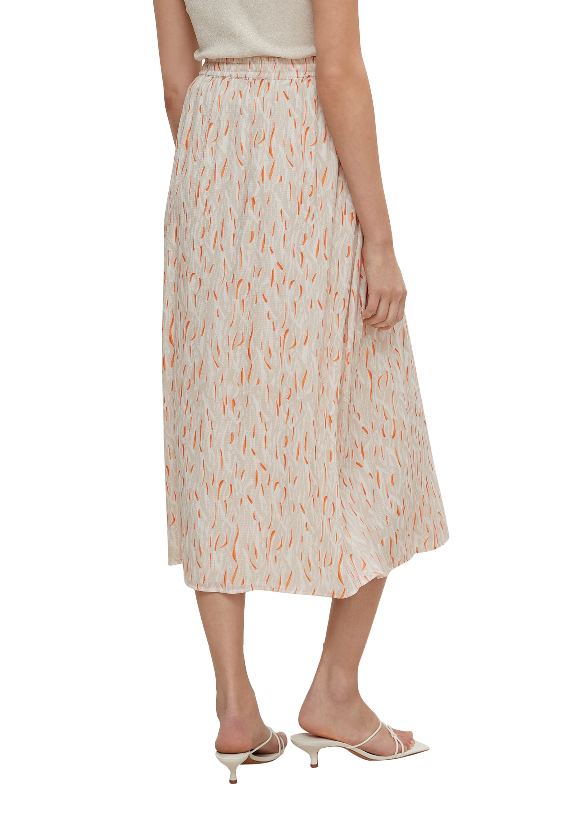 Jupe COMMA en beige : derrière