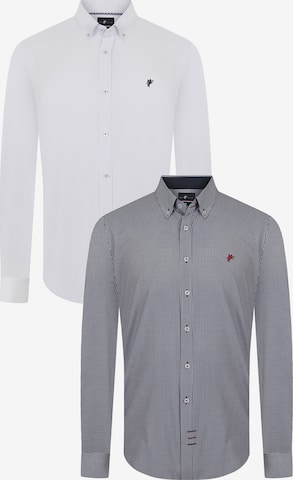 DENIM CULTURE Regular fit Button Up Shirt 'CLEMENT' in Blue: front