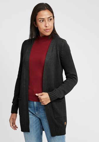 Oxmo Strickjacke 'Paula' in Schwarz: Vorderseite