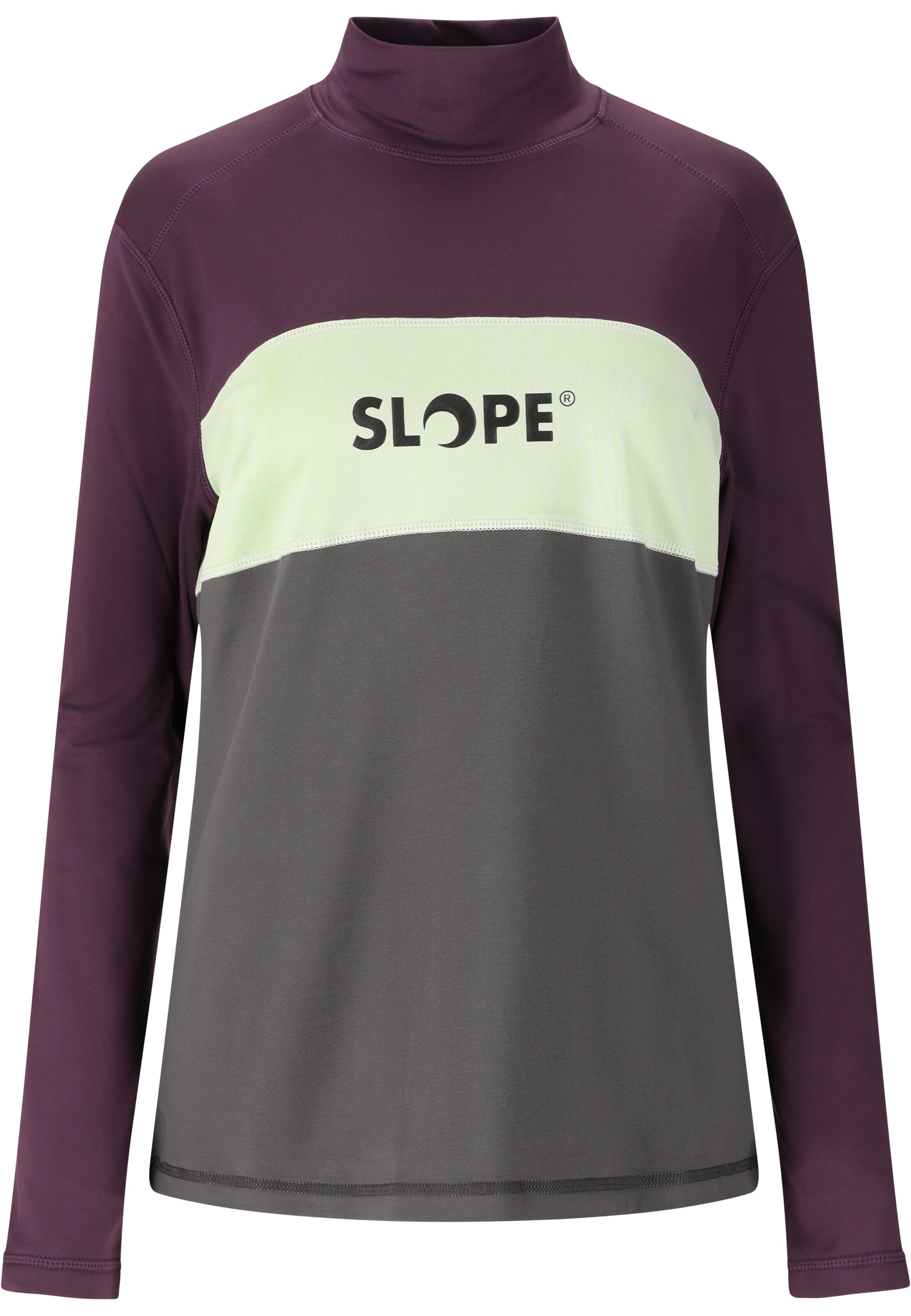 SLOPE Midlayer 'Norvyn' in Grau: Vorderseite