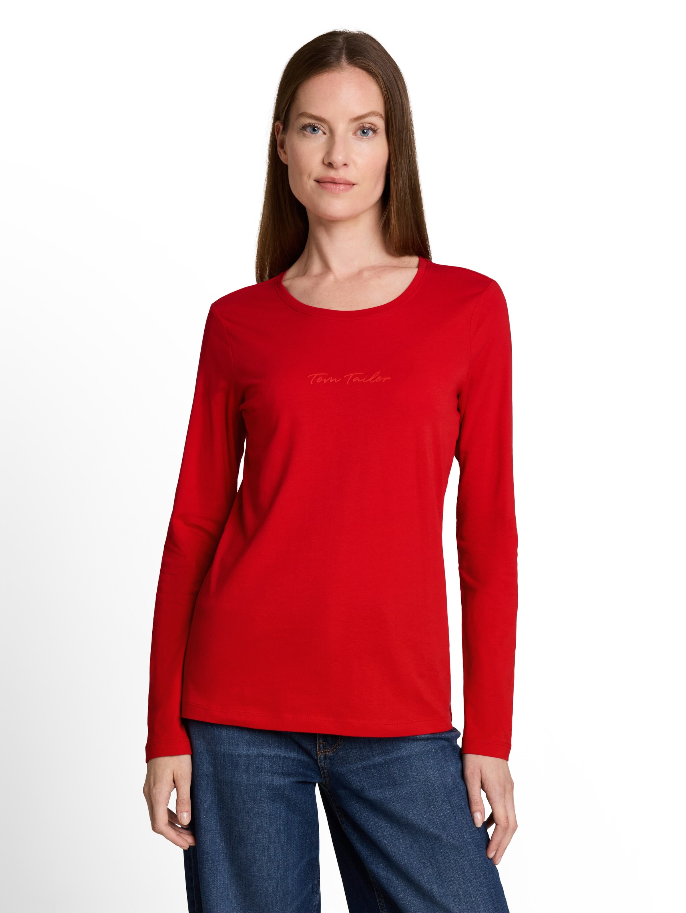 TOM TAILOR Shirt in Rot: Vorderseite
