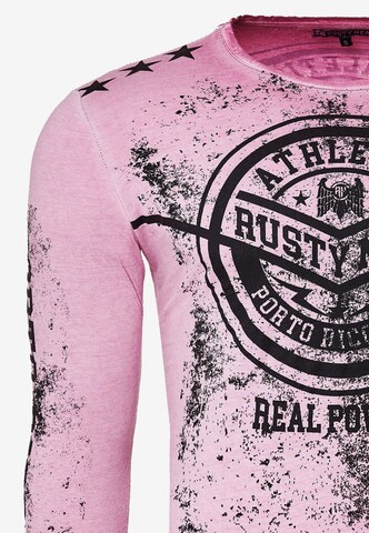 Rusty Neal Cooles Longsleeve mit großem Front Print in Pink