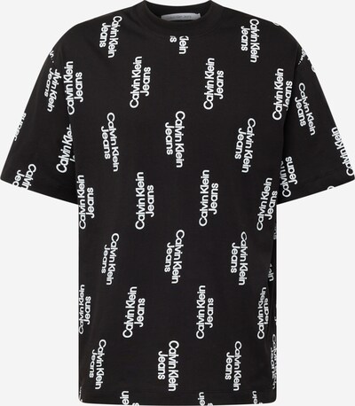 Calvin Klein Jeans T-Krekls, krāsa - melns / balts, Preces skats