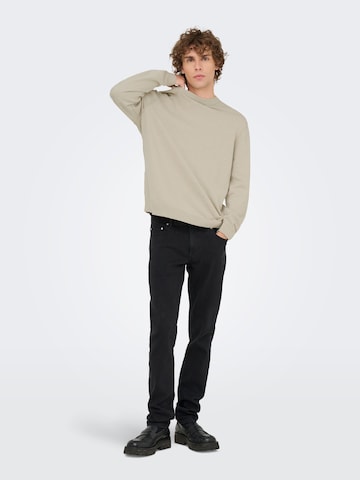 Only & Sons Pullover 'ONSGame' i beige