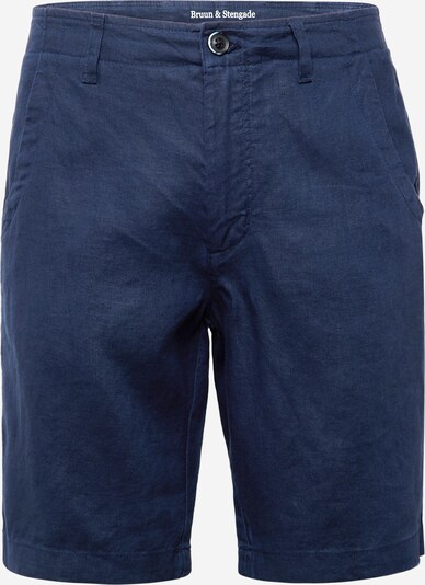 Bruun & Stengade Chino hlače 'Abel' | mornarska barva, Prikaz izdelka