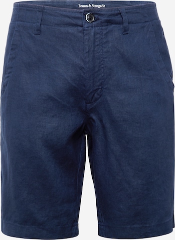 Regular Pantaloni eleganți 'Abel' de la Bruun & Stengade pe albastru: față