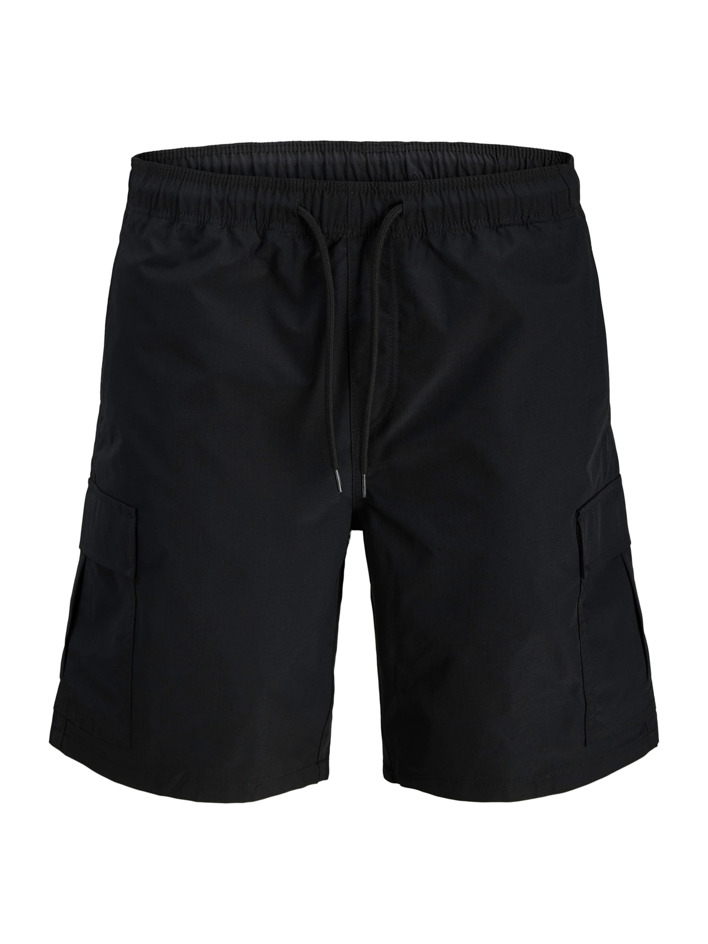 Regular Pantalon cargo 'JREBJASON CLEO' JJ Rebel en noir : devant