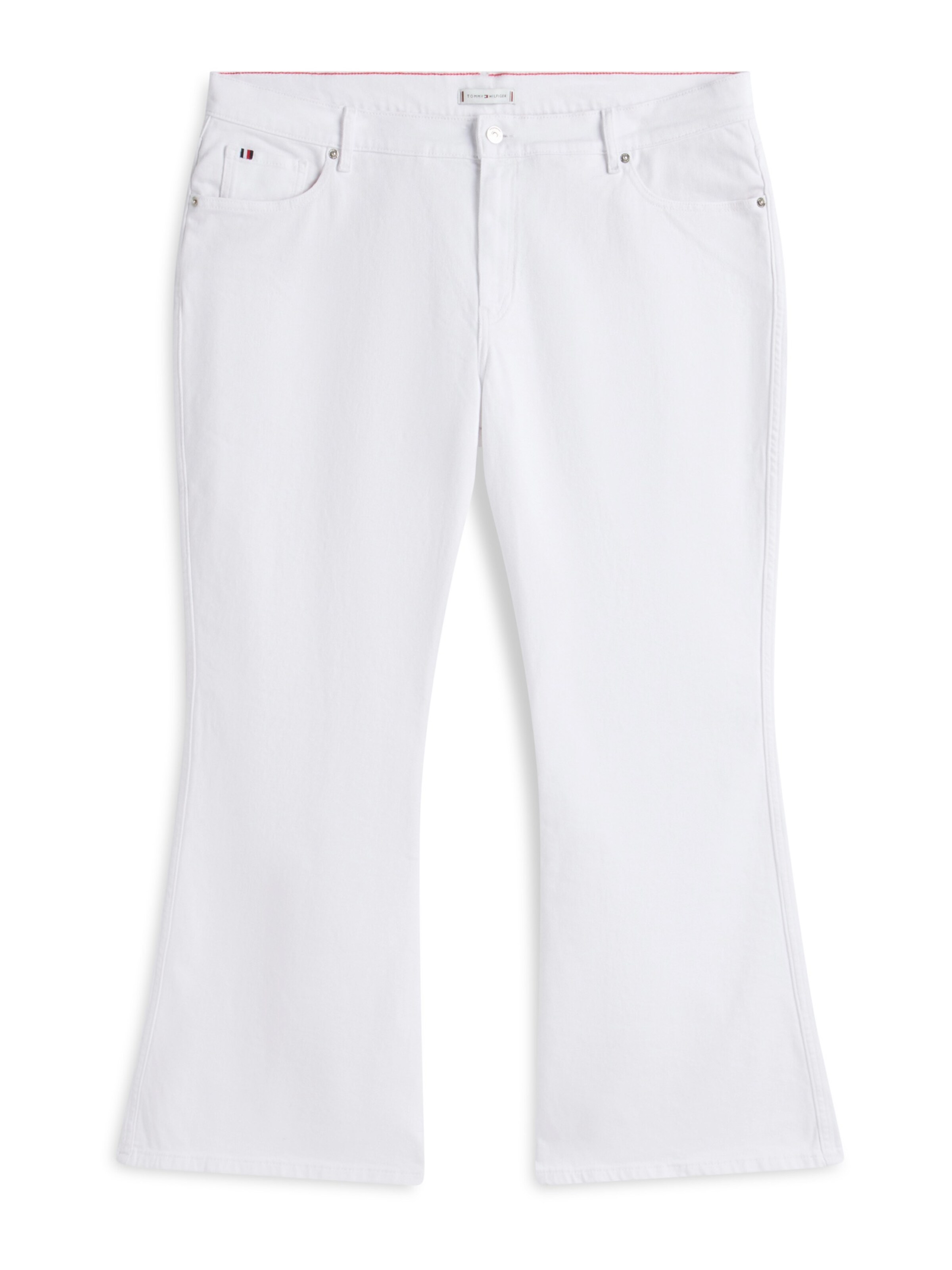 Tommy Hilfiger Curve Flared Jeans in White: front