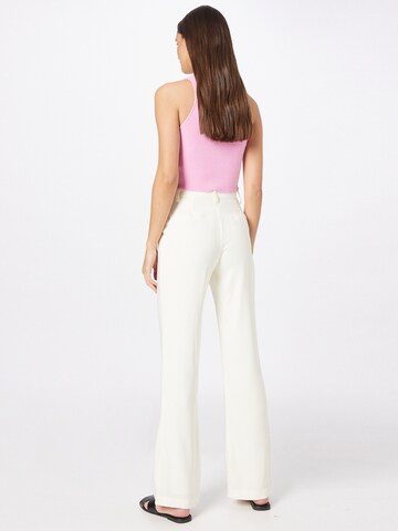 ABOUT YOU Limited Flared Pleat-Front Pants 'Nele' in White