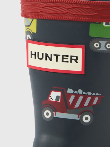 HUNTER Regenlaarzen 'FIRST CONSTRUCTION' in Blauw