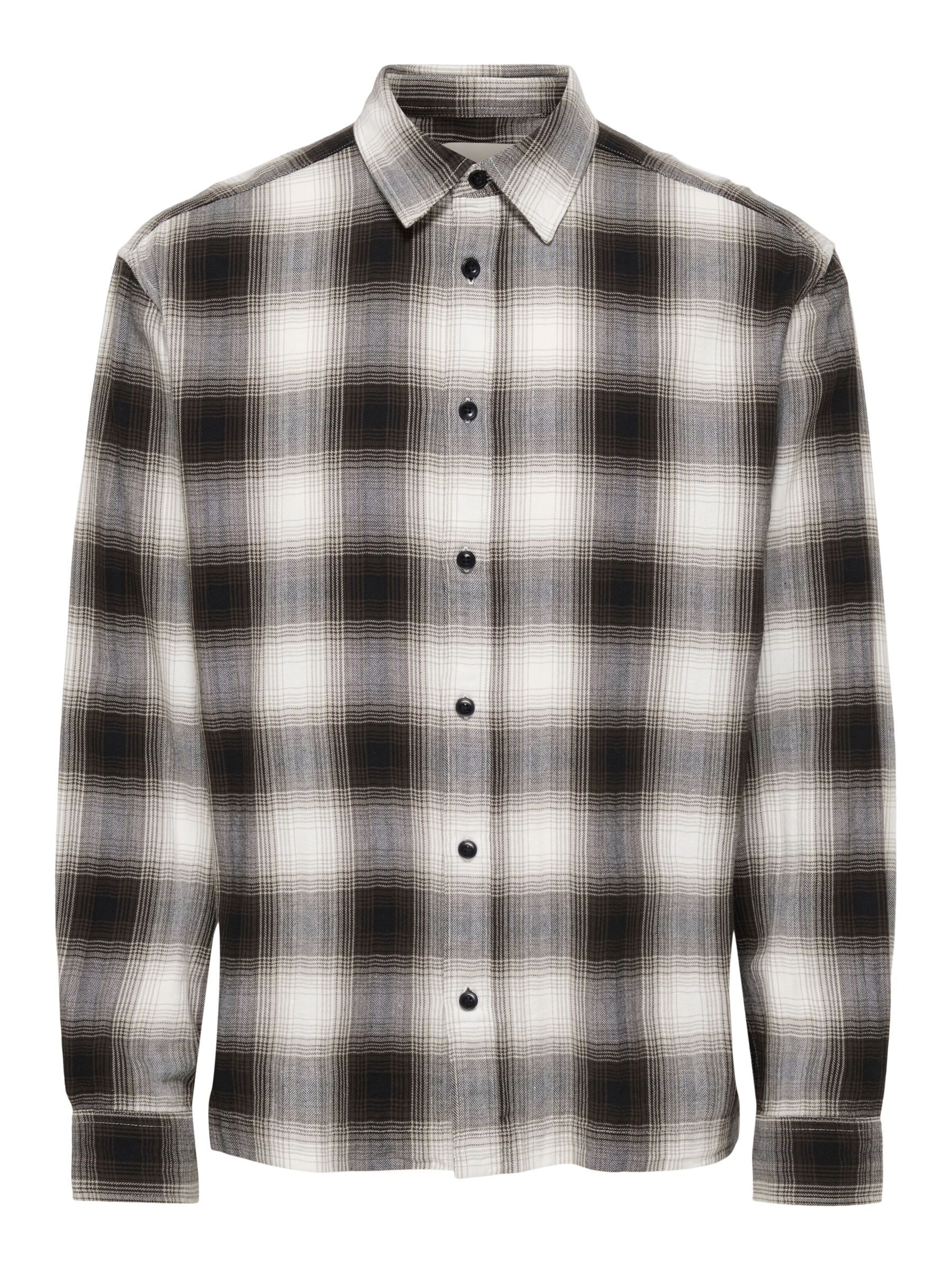 Only & Sons - Ajuste regular Camisa 'ONSKosta' en marrón: frente