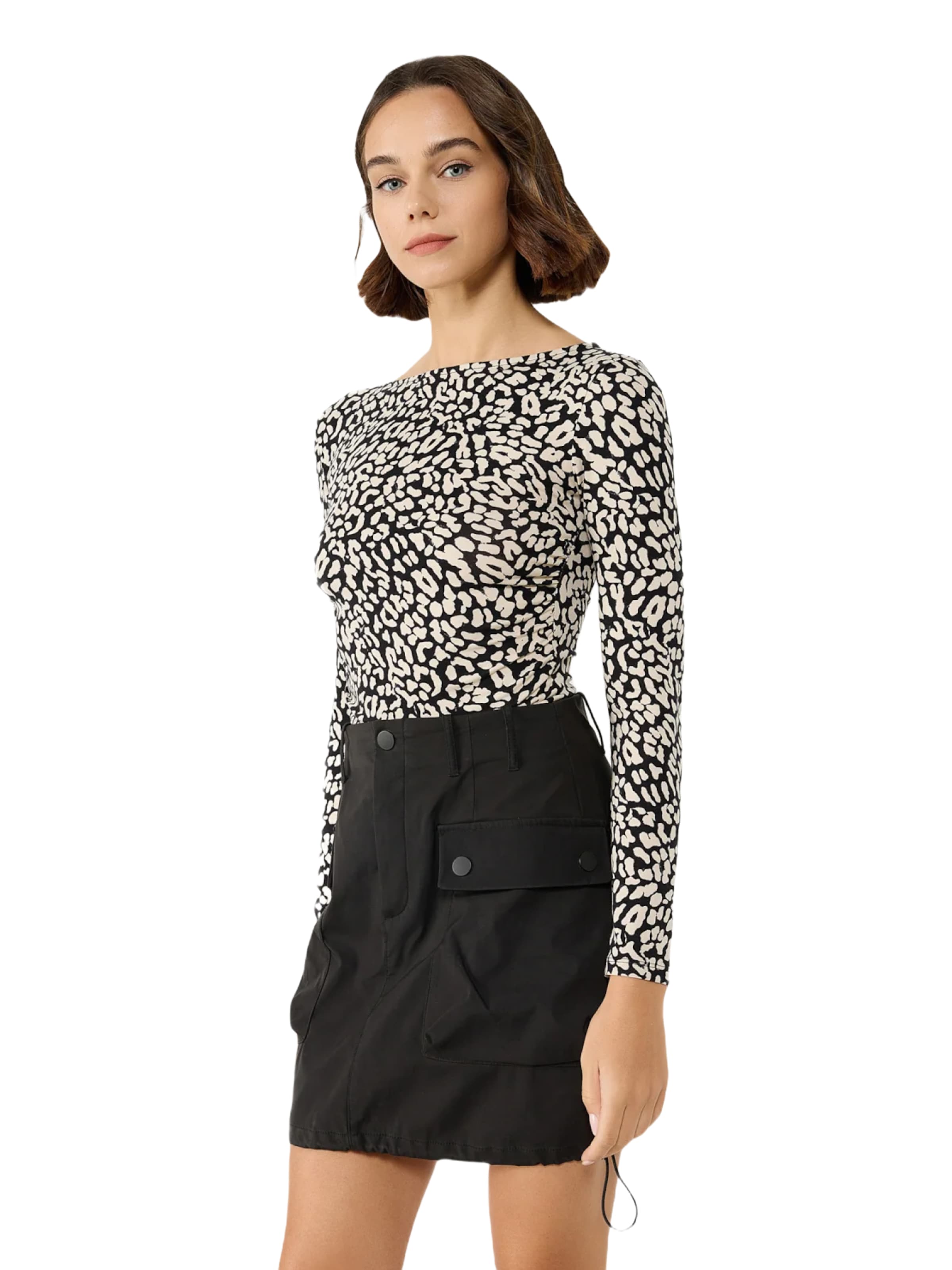 No Matter What Shirt bodysuit in Beige