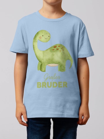 watabout.kids Shirt 'Dinosaurier 04 Großer Bruder' in Blauw