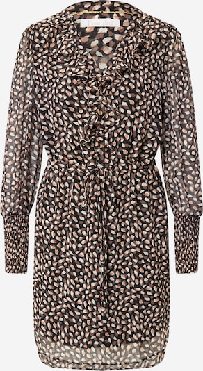 Freebird Kleid in braun / puder / schwarz / weiß, Produktansicht