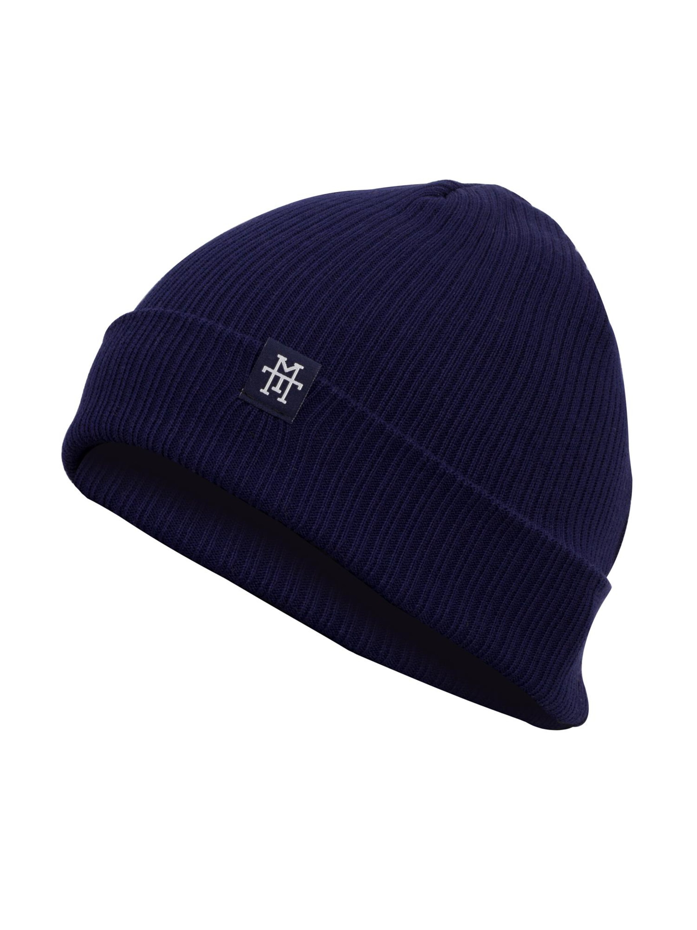 Manufaktur13 Beanie 'Double Sided' in Blue: front
