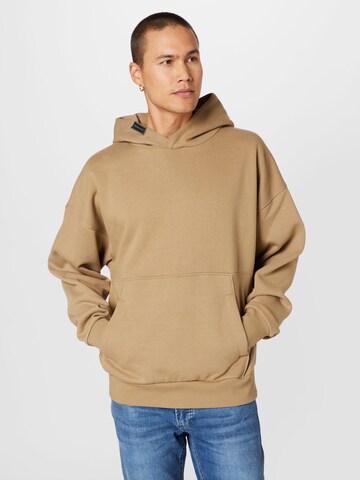 TOM TAILOR DENIM Sweatshirt in Beige: predná strana