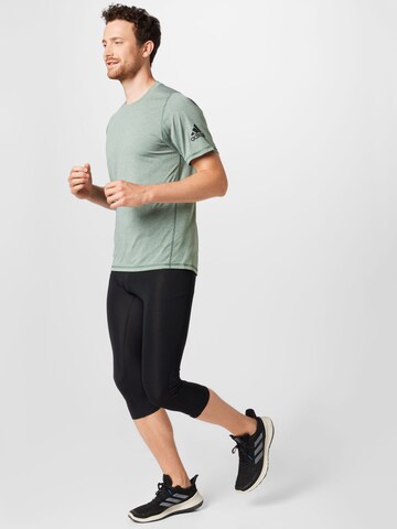 ADIDAS PERFORMANCE Skinny Workout Pants 'Techfit 3/4' in Black