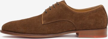 Kazar Lace-Up Shoes in Brown: front