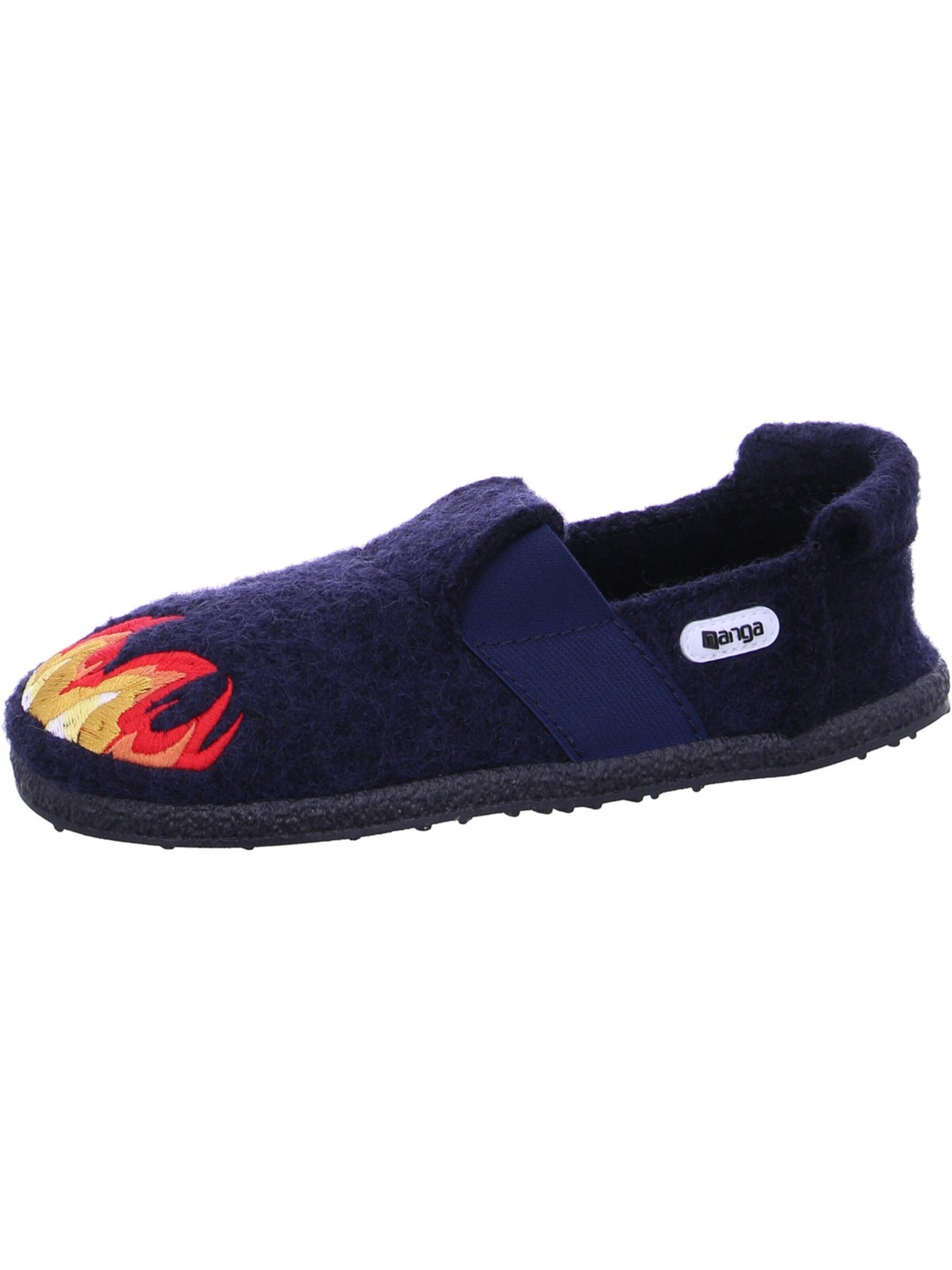 NANGA Slippers 'Little Fireman 2.0' in Blue: front