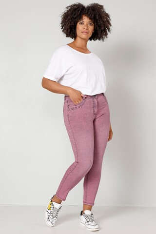 Angel of Style Slim fit Jeans in Pink