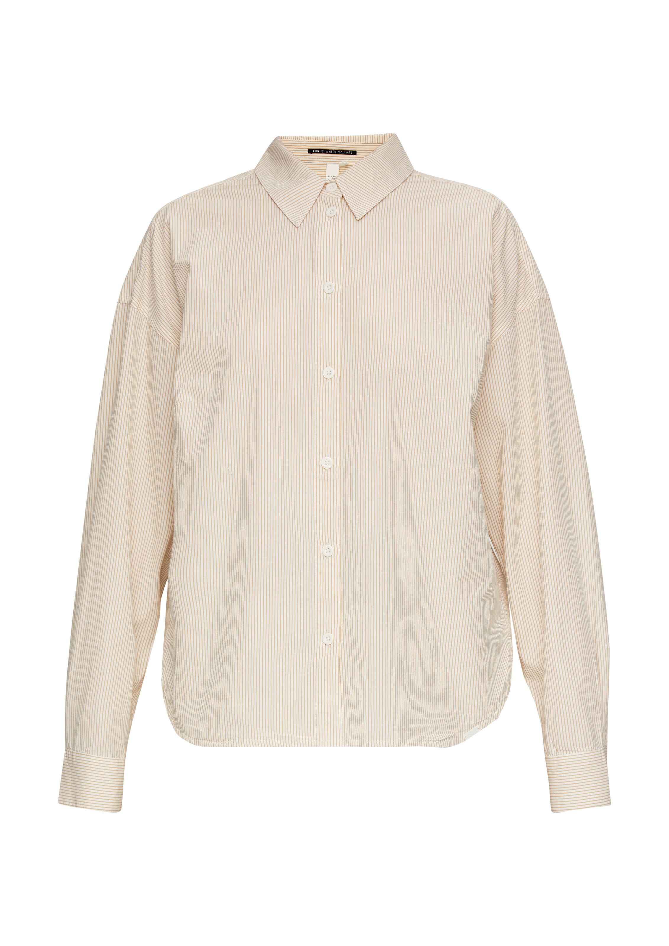 QS Bluse in Beige: Vorderseite