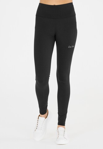 Les'Arcs Slimfit Tights 'Aderler' in Schwarz: Vorderseite