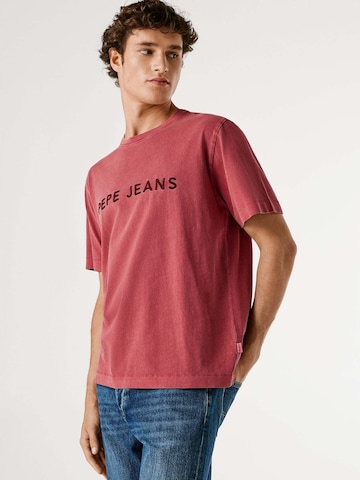 T-Shirt 'MEYER' Pepe Jeans en rouge