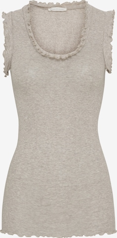 Haut 'Flounce' Seamless Basic en beige : devant