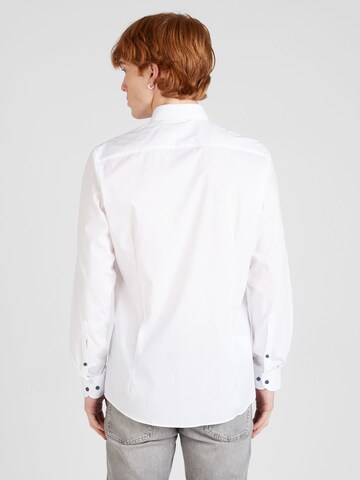 OLYMP Slim Fit Skjorte 'Level 5' i hvid